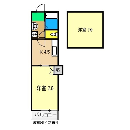 東新木駅 徒歩11分 2階の物件間取画像